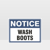 Custom Signs Outdoor Metal,Wash Boots Sign